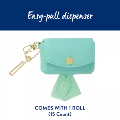 Product Top Paw Stylish Quilted Waste Bag Dispenser For Dogs - Black - Includes 15 Poop Bags