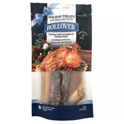 Product Rollover Dog Chews - Turkey and Cranberry Combo Pack, 0.42 lb