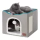 Product Bedsure® Large Cat Bed for Indoor Cats, Extra Wide Cat Cube House with Fluffy Ball & Scratch Pad