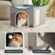 Product Bedsure® Large Cat Bed for Indoor Cats, Extra Wide Cat Cube House with Fluffy Ball & Scratch Pad