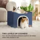 Product Bedsure® Large Cat Bed for Indoor Cats, Extra Wide Cat Cube House with Fluffy Ball & Scratch Pad