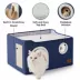 Bedsure® Large Cat Bed for Indoor Cats, Extra Wide Cat Cube House with Fluffy Ball & Scratch Pad image thumbnail 4