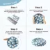 Lesure® Cute Donut Pet Bed for Dogs & Cats - Cloud image thumbnail 6