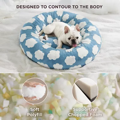 Lesure® Cute Donut Pet Bed for Dogs & Cats - Cloud - Image 3