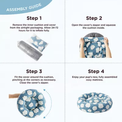 Lesure® Cute Donut Pet Bed for Dogs & Cats - Cloud - Image 6