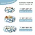 Lesure® Cute Donut Pet Bed for Dogs & Cats - Cloud image thumbnail 5