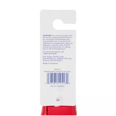 Product Top Paw® Valentines Day White Hearts Collar
