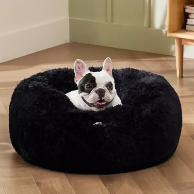 Bedsure® Calming Dog Bed-Fluffy Plush Faux Fur Anti-Slip Donut Dog & Cat Bed - Image 4