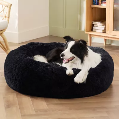 Bedsure® Calming Dog Bed-Fluffy Plush Faux Fur Anti-Slip Donut Dog & Cat Bed - Image 4