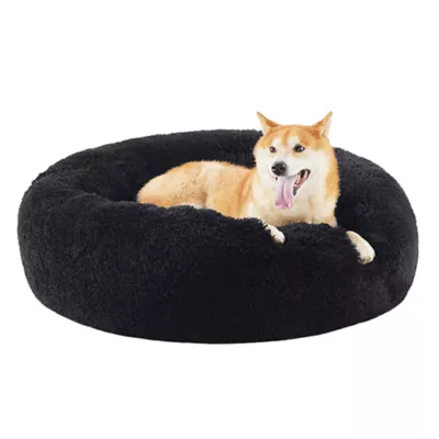 Bedsure® Calming Dog Bed-Fluffy Plush Faux Fur Anti-Slip Donut Dog & Cat Bed - Image 1