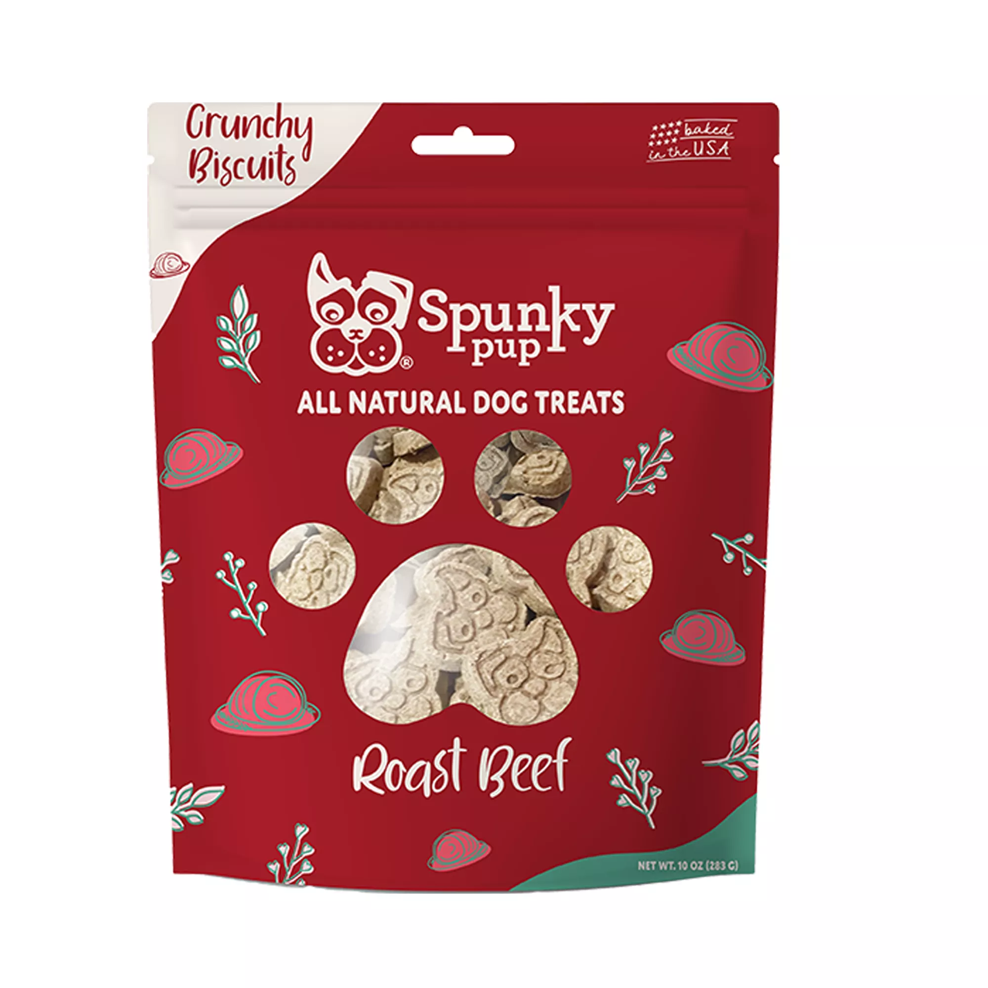 Spunky Pup Dog Treats, Biscuit Treats, 283g