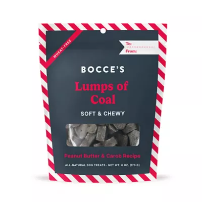 Product Bocce's Bakery Lumps of Coal, Soft & Chewy Dog Treats, 6oz