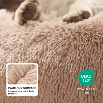 Product Bedsure® Calming Dog Bed-Fluffy Plush Faux Fur Anti-Slip Donut Dog & Cat Bed