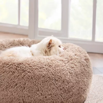 Product Bedsure® Calming Dog Bed-Fluffy Plush Faux Fur Anti-Slip Donut Dog & Cat Bed