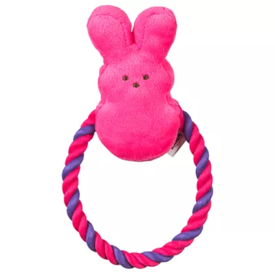Peeps Bunny Rope Pull Dog Toy - Image 1