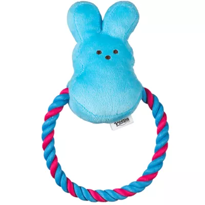 Peeps Bunny Rope Pull Dog Toy - Image 1
