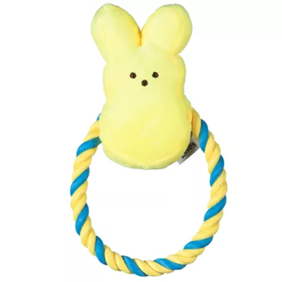 Peeps Bunny Rope Pull Dog Toy - Image 1