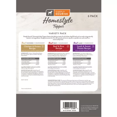 Simply Nourish Homestyle Adult Dog Meal Topper - Variety Pack, 6 ct - Image 7