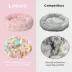 Lesure® Cute Small Donut Round Pet Bed for Dogs & Cats - Bow image thumbnail 4