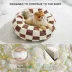 Lesure® Cute Donut Pet Bed for Dogs & Cats - Checkerboard image thumbnail 3