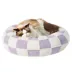 Lesure® Cute Donut Pet Bed for Dogs & Cats - Checkerboard image thumbnail 1