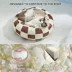 Lesure® Cute Donut Pet Bed for Dogs & Cats - Checkerboard image thumbnail 3