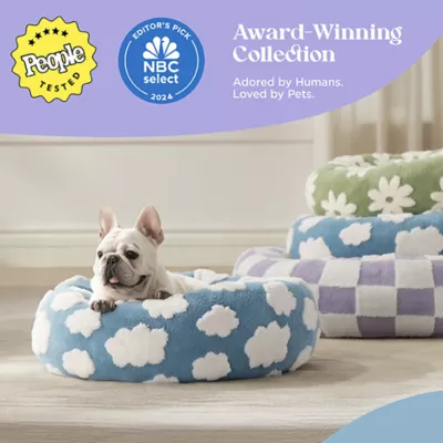 Product Lesure® Cute Donut Pet Bed for Dogs & Cats - Checkerboard