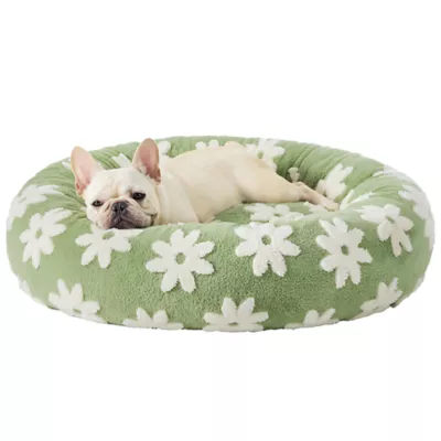 Lesure® Cute Donut Pet Bed for Dogs & Cats - Flower - Image 1