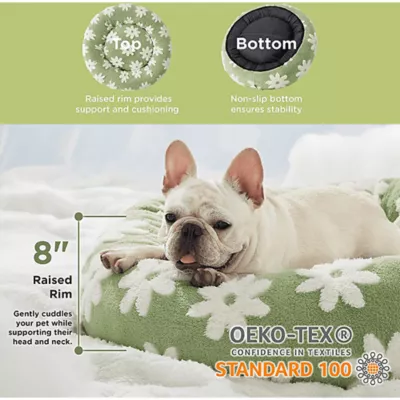 Lesure® Cute Donut Pet Bed for Dogs & Cats - Flower - Image 2