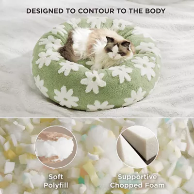 Product Lesure® Cute Donut Pet Bed for Dogs & Cats - Flower