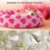Lesure® Cute Donut Pet Bed for Dogs & Cats - Pink Hearts image thumbnail 3