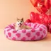 Lesure® Cute Donut Pet Bed for Dogs & Cats - Pink Hearts image thumbnail 6