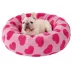 Lesure® Cute Donut Pet Bed for Dogs & Cats - Pink Hearts image thumbnail 1