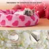 Lesure® Cute Donut Pet Bed for Dogs & Cats - Pink Hearts image thumbnail 3