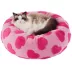 Lesure® Cute Donut Pet Bed for Dogs & Cats - Pink Hearts image thumbnail 1