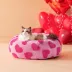 Lesure® Cute Donut Pet Bed for Dogs & Cats - Pink Hearts image thumbnail 6
