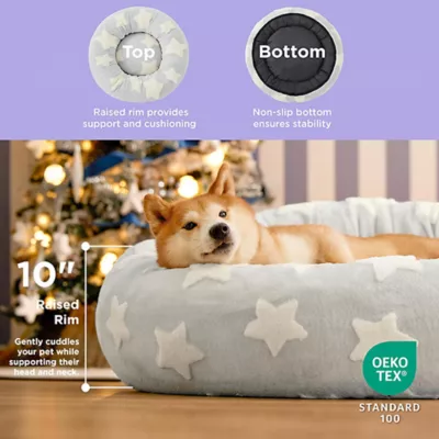 Lesure® Cute Donut Pet Bed for Dogs & Cats - Star - Image 2