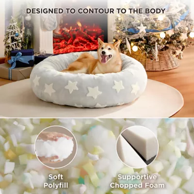 Lesure® Cute Donut Pet Bed for Dogs & Cats - Star - Image 3