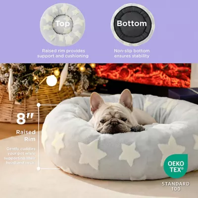 Lesure® Cute Donut Pet Bed for Dogs & Cats - Star - Image 2