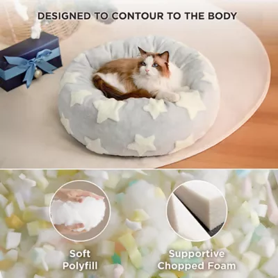 Product Lesure® Cute Donut Pet Bed for Dogs & Cats - Star