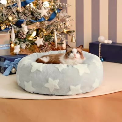 Product Lesure® Cute Donut Pet Bed for Dogs & Cats - Star