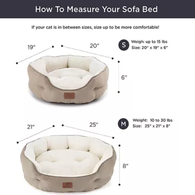 Product Bedsure® Dog Bed for Small Dogs, Round Cat Bed for Indoor Cats