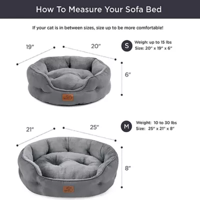 Product Bedsure® Dog Bed for Small Dogs, Round Cat Bed for Indoor Cats