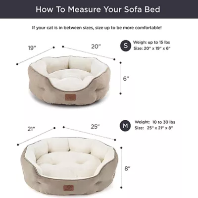 Product Bedsure® Dog Bed for Small Dogs, Round Cat Bed for Indoor Cats