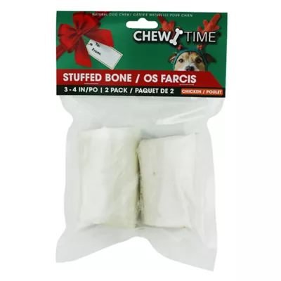 Product Chew Time Holiday Stuffed Marrow Dog Bone