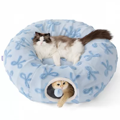 Lesure® Cat Tunnel Bed for Indoor Cats - Bow - Image 1