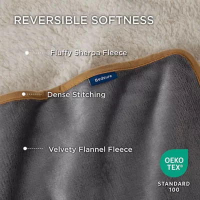 Product Bedsure® Waterproof Dog Blankets, Sherpa Fleece Reversible Furniture Protector for Dog & Cat