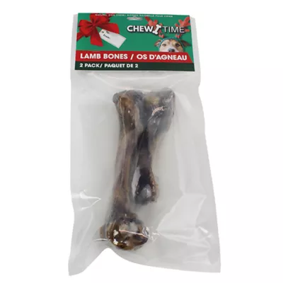 Product Chew Time Holiday Lamb Dog Bones