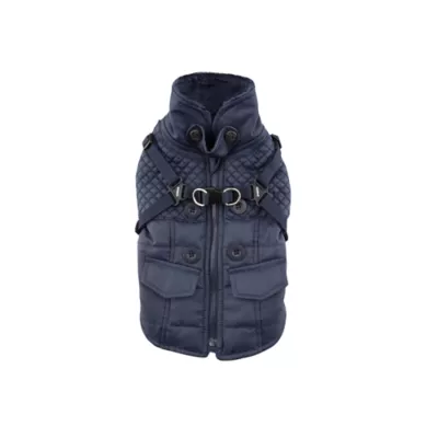 Puppia® Wilkes Winter No-Pull Dog Harness Coat - Beige, Navy, Pink, Wine, S-XXL - Image 1