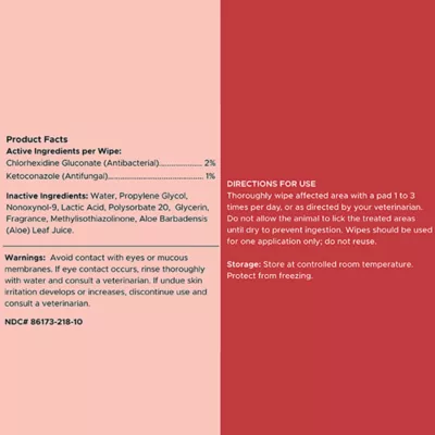 Chew + Heal Antibacterial & Antifungal Chlorohexidine Wipes for Dogs - Image 5